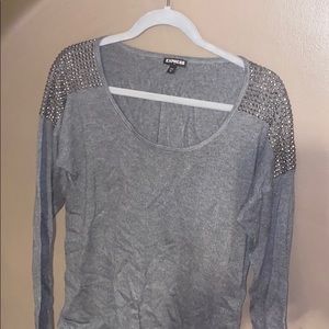 Express Shoulder Studded Sweater